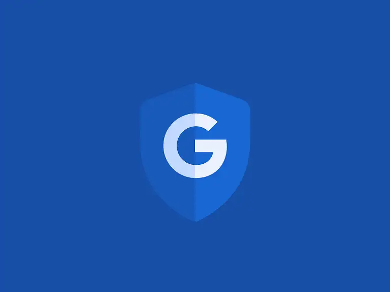 Animation showing the Google security shield icon and a lock symbol to signify security and privacy controls on Chromebook