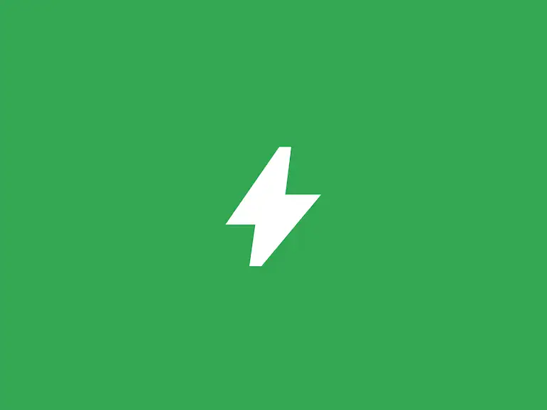 Animation showing a glowing battery icon on a green background to signify reliable and long battery life.